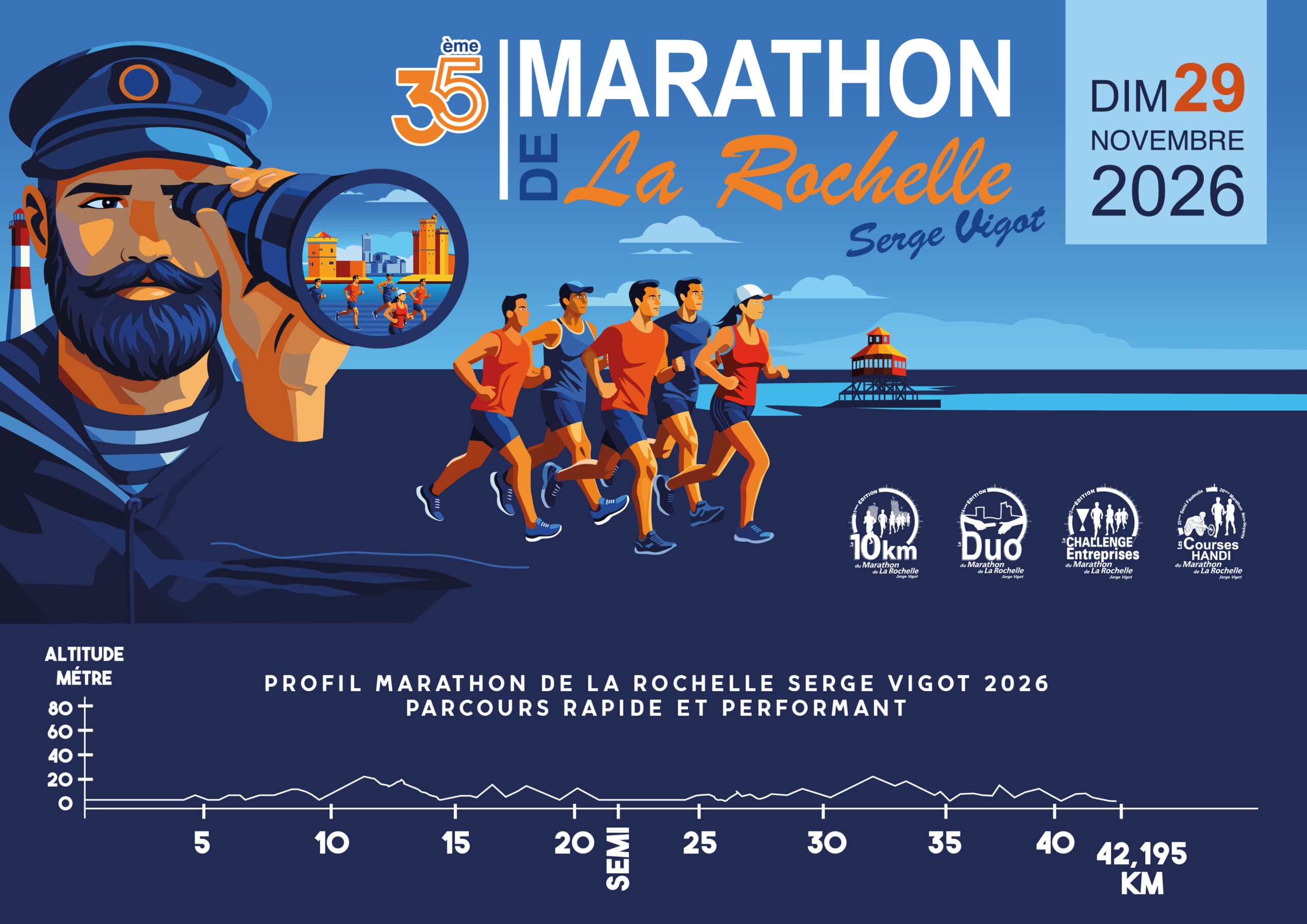 Sport - Marathon de La Rochelle Serge Vigot